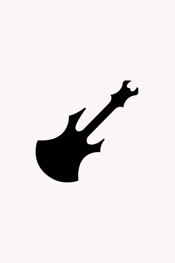 Rockstar Gitar Metal Duvar Tablosu