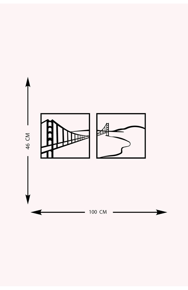 Köprü Metal Duvar Tablosu