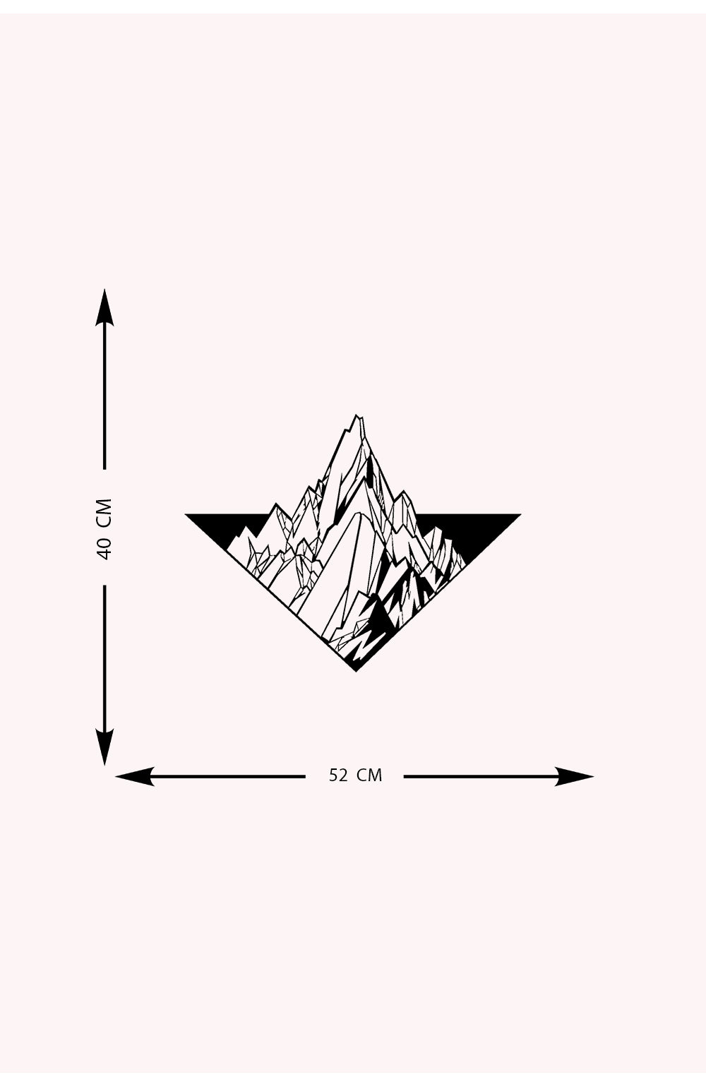 Üçgen Dağ Duvar Tablosu