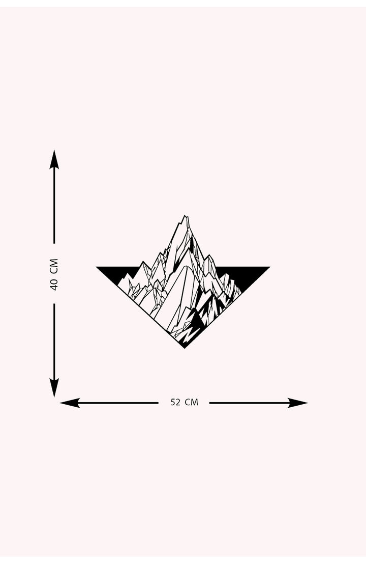 Üçgen Dağ Duvar Tablosu