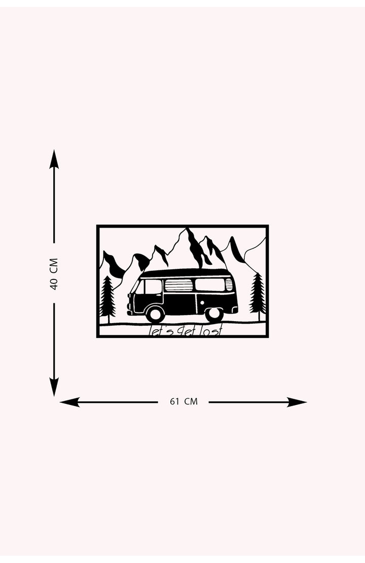Karavan Metal Duvar Tablosu