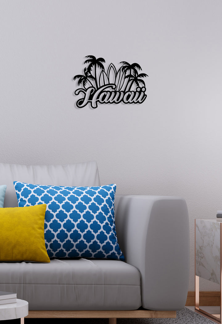 Hawaii Metal Duvar Tablosu