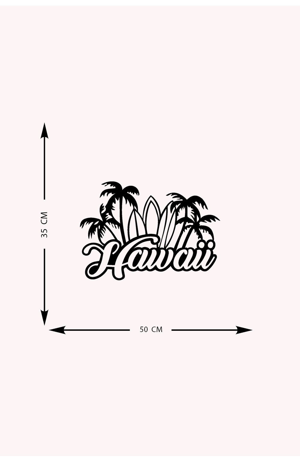 Hawaii Metal Duvar Tablosu