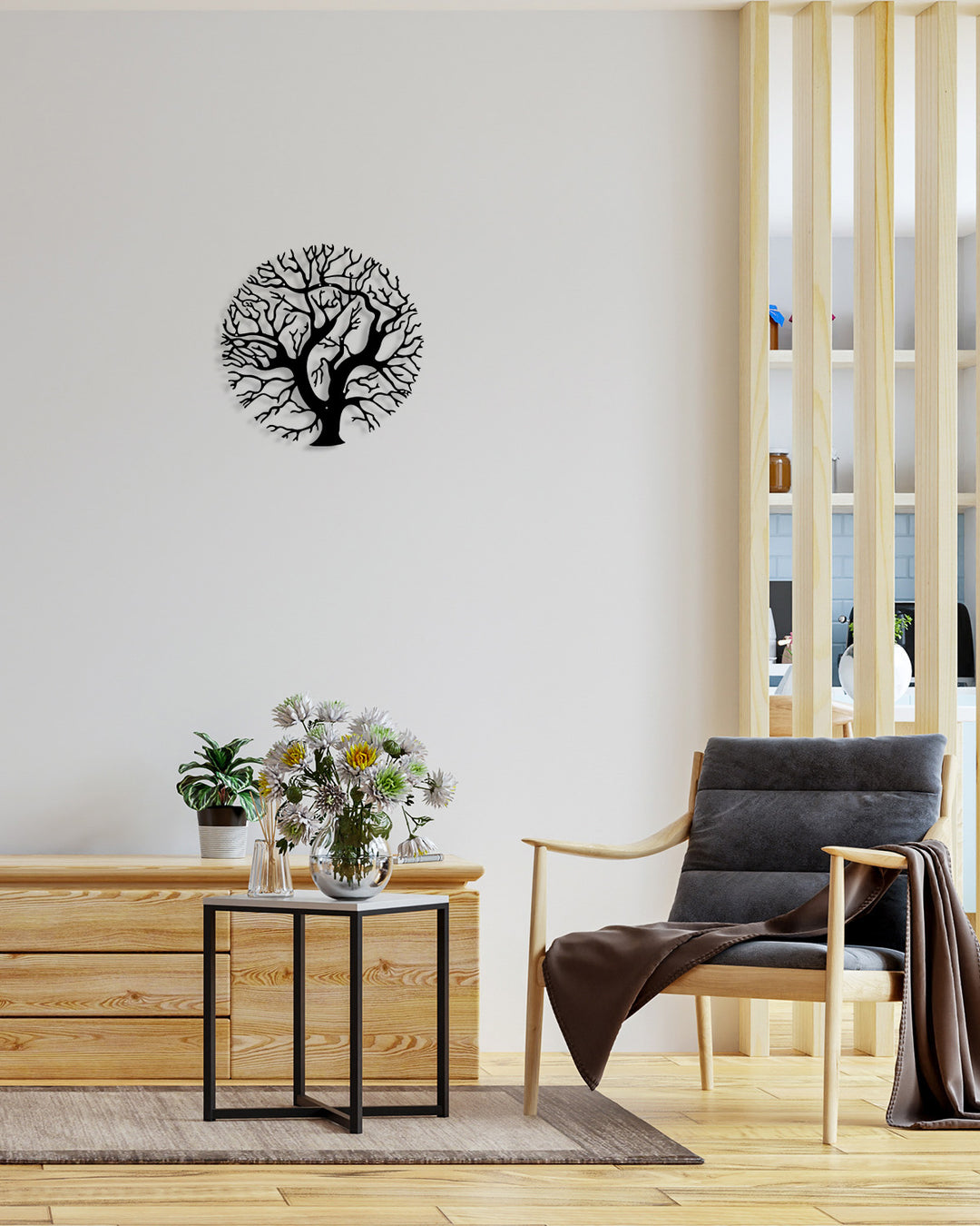 Modern Tree Metal Duvar Tablosu