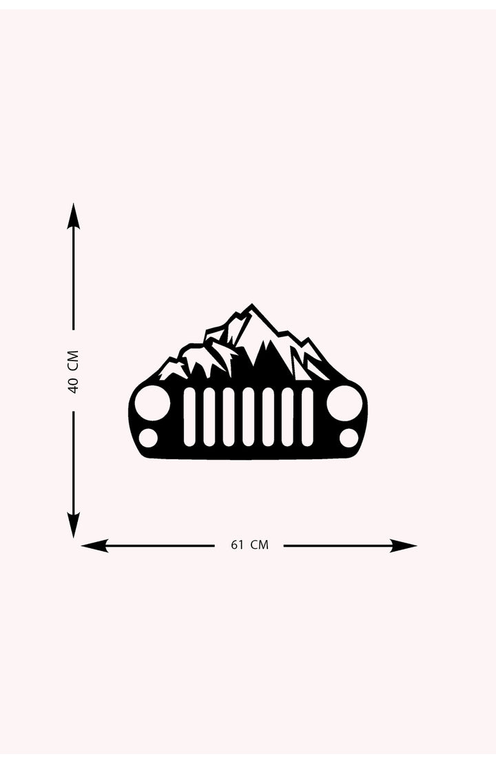 Vintage Mountain Metal Duvar Tablosu