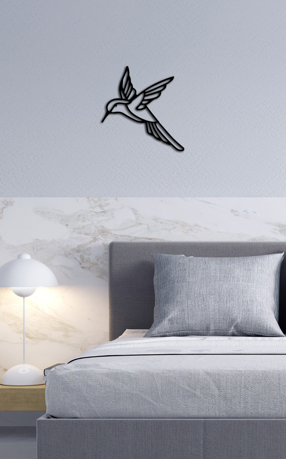 Sinek Kuşu Metal Duvar Tablosu - Artroya