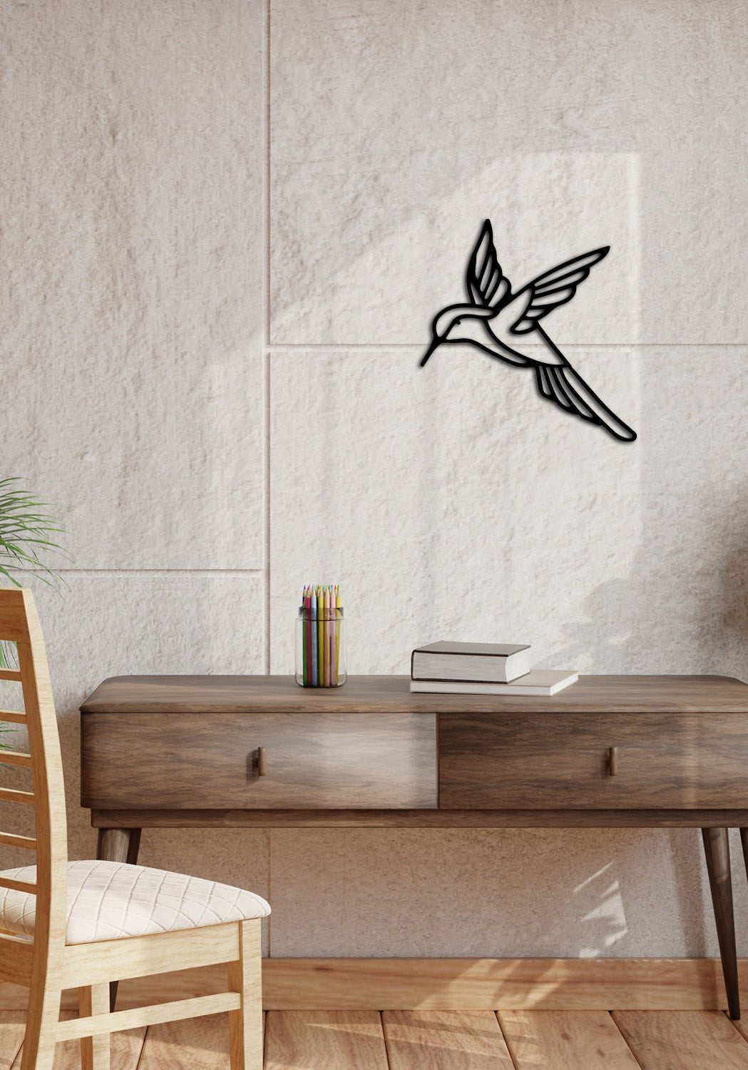 Sinek Kuşu Metal Duvar Tablosu - Artroya