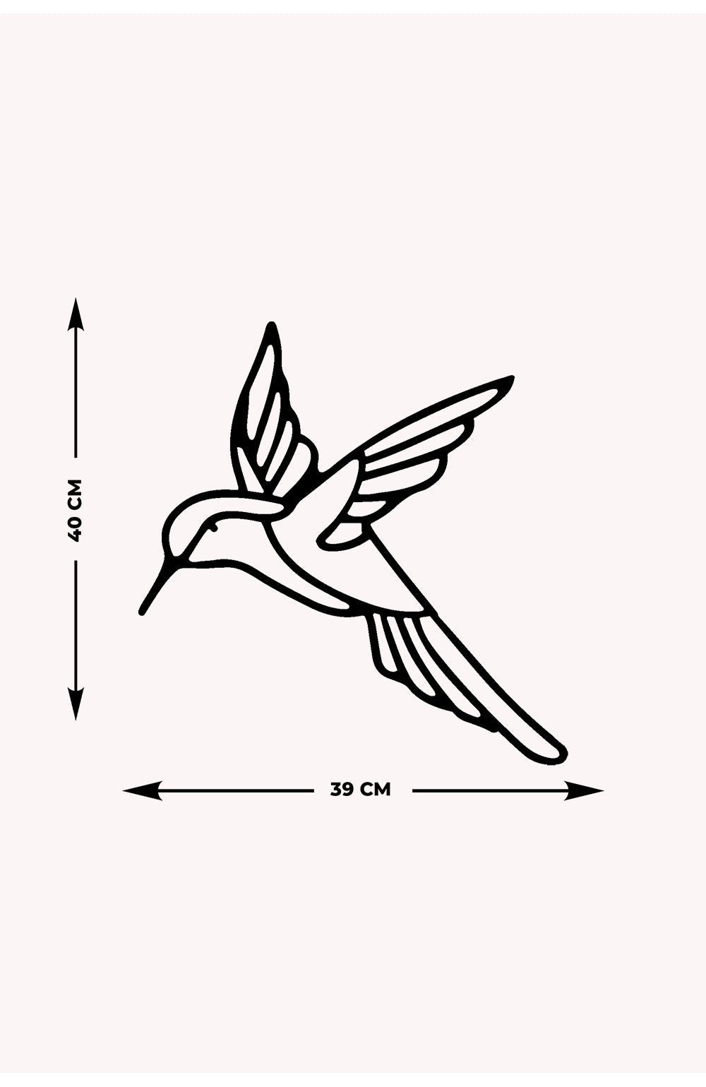 Sinek Kuşu Metal Duvar Tablosu - Artroya