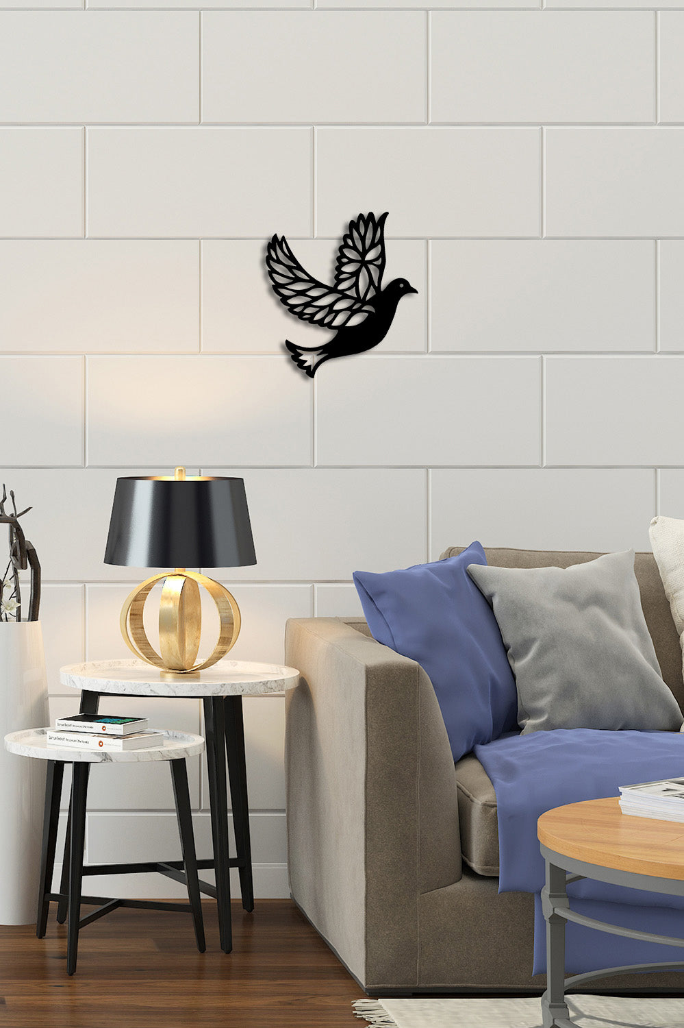 Dove Bird Metal Duvar Tablosu