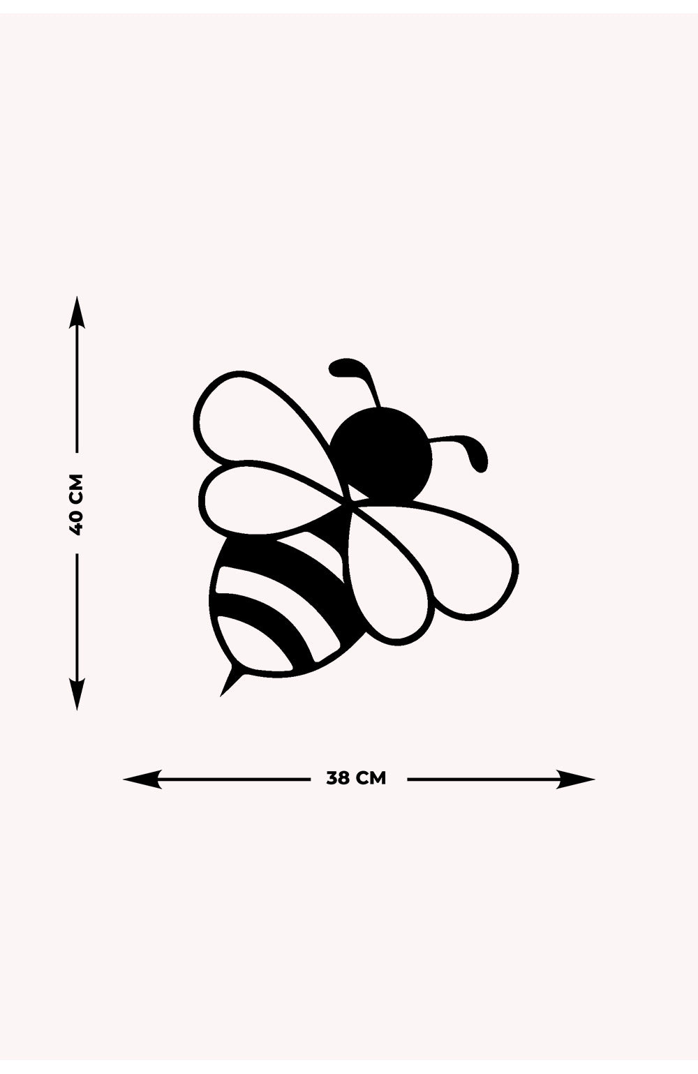 Logo Bee Metal Duvar Tablosu