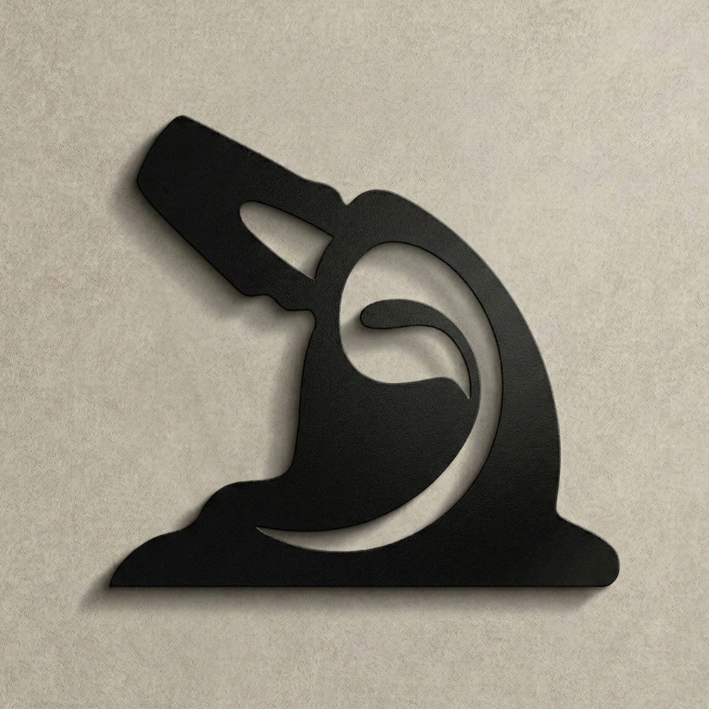 Sufi Vav Harfi Metal Duvar Tablosu