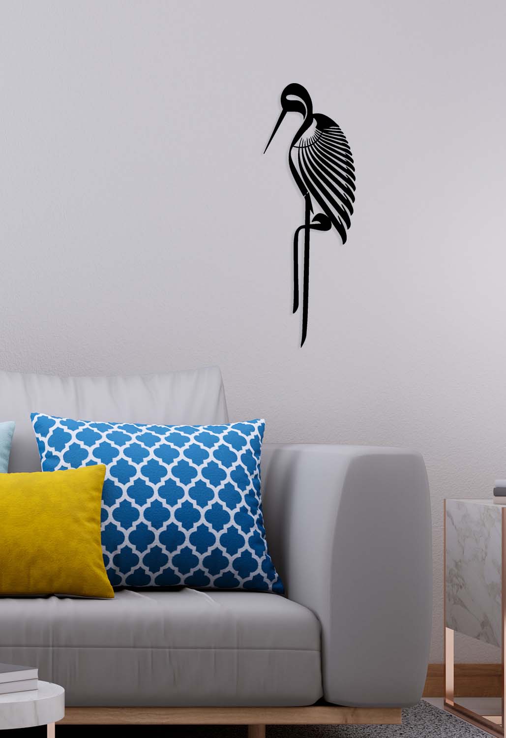 Vav harfi metal tablo