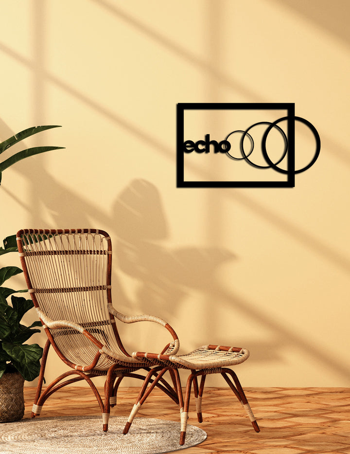 Açılı Geometrik Ritmik Metal Duvar Sanatı Perspektifi