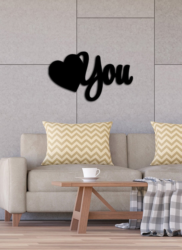 Affection Signal I Love U El İşareti Modern Metal Duvar Panosu