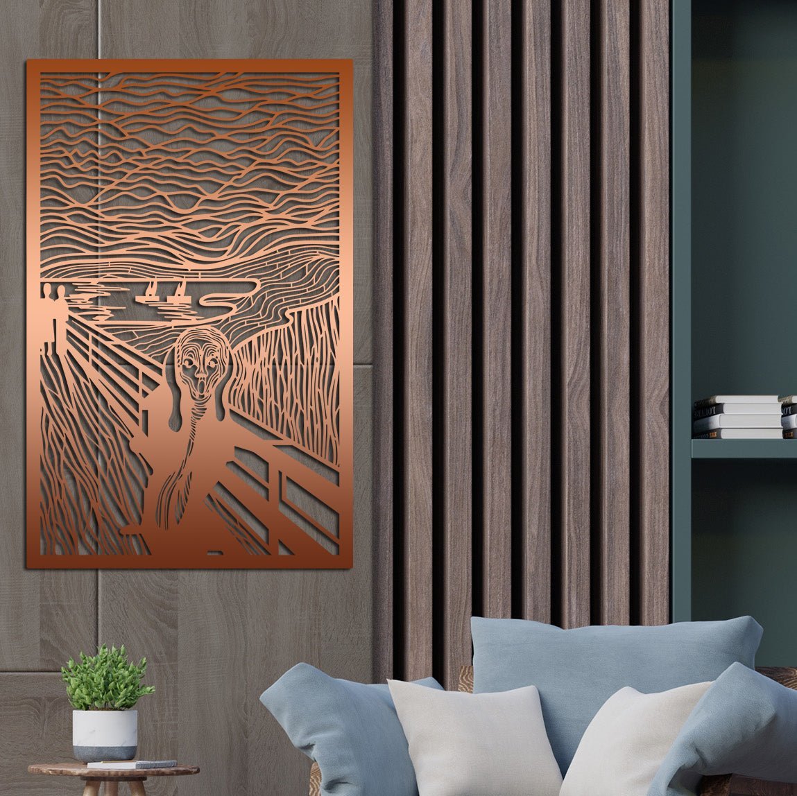 Çığlık Edvard Munch Modern Sanat Metal Duvar Tablosu - İkonik Ekspresyonizm Koleksiyonu - Artroya