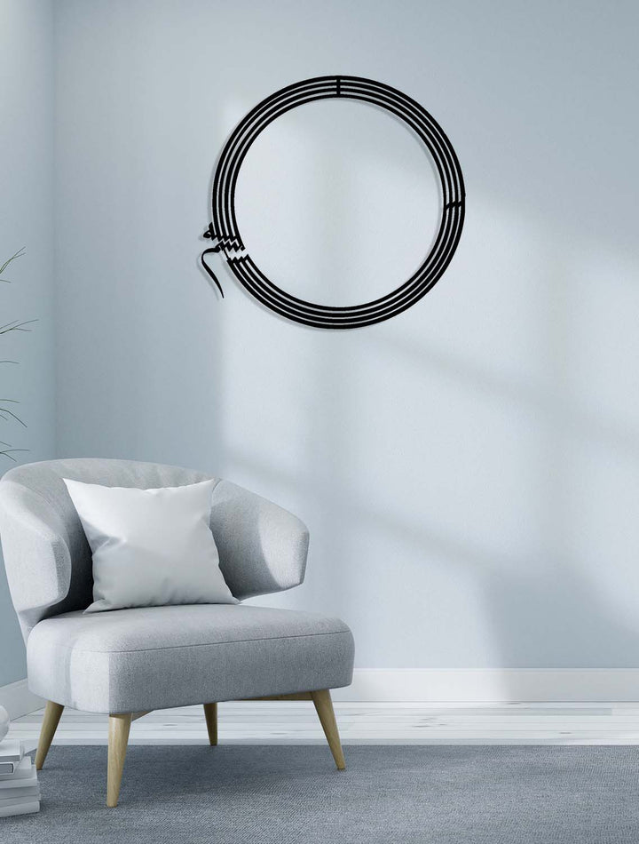 Ev girişleri için huzur veren modern Besmele metal tablo dekorasyonu.