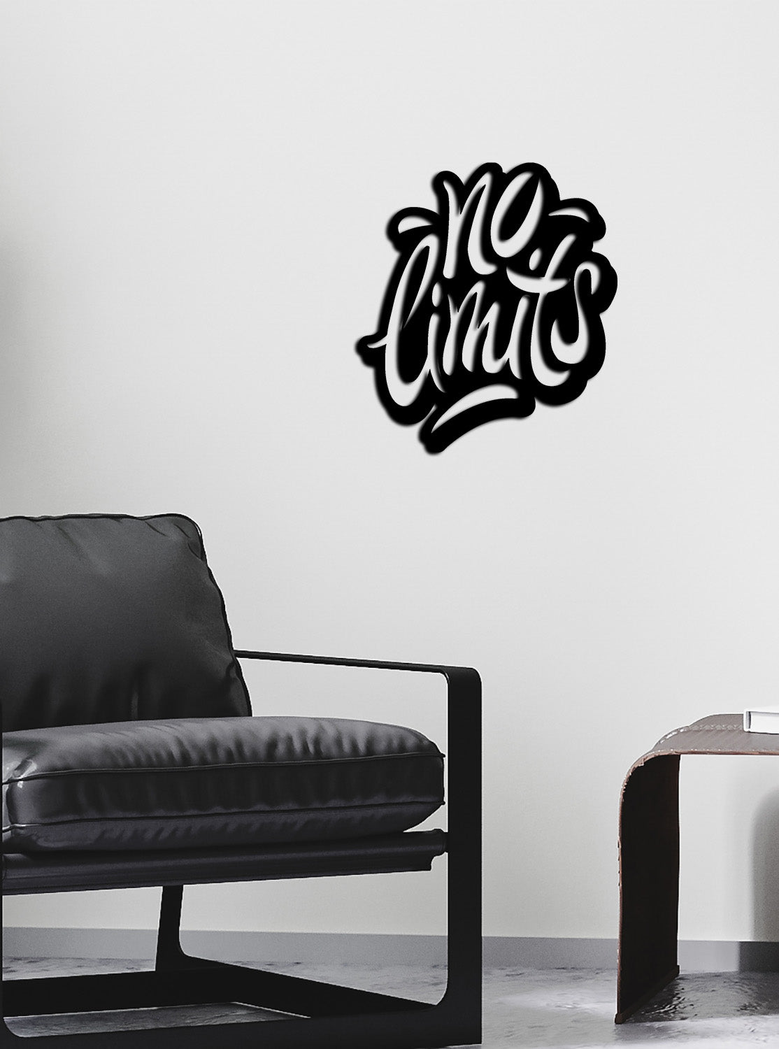 Aperio No Limits Modern Tipografik Metal Duvar Panosu