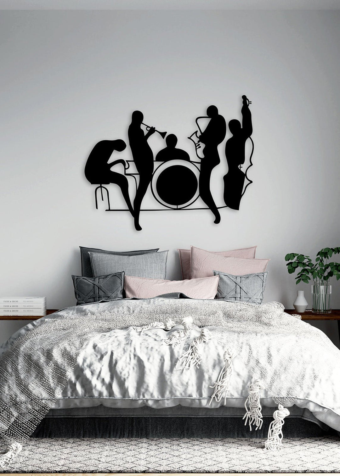 Artroya Improv Serisi 5'li Caz Grubu Lüks Metal Duvar Sanatı - Jazz Soul