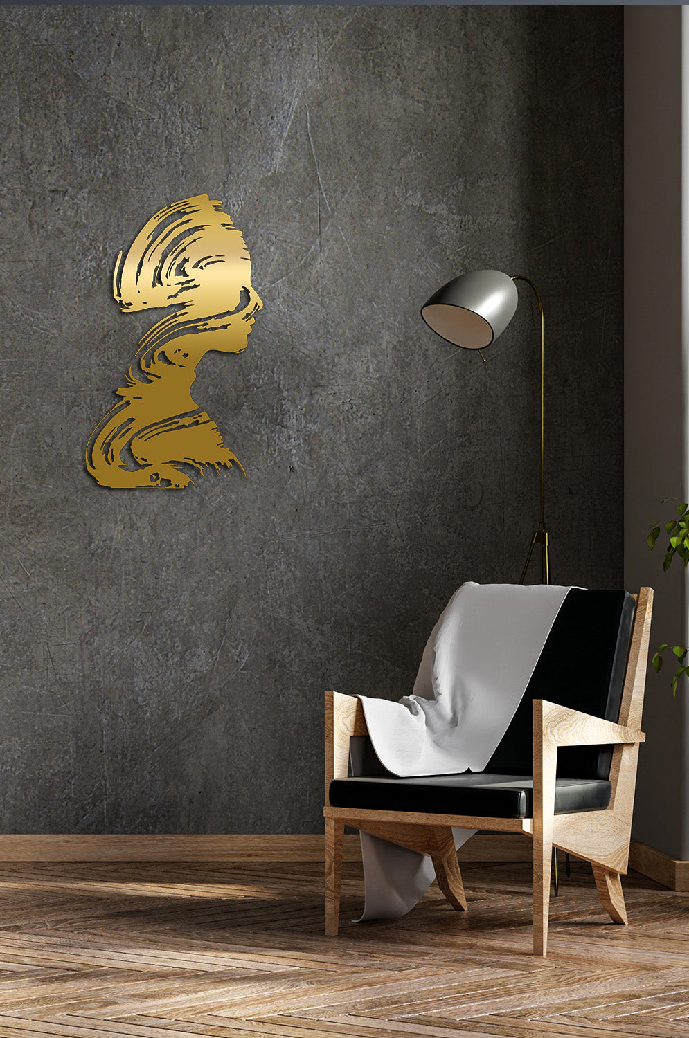 200°C ısıl mühürlü, Zero VOC sertifikalı sağlıklı Artroya textüre siyah metal duvar dekoru işçiliği.