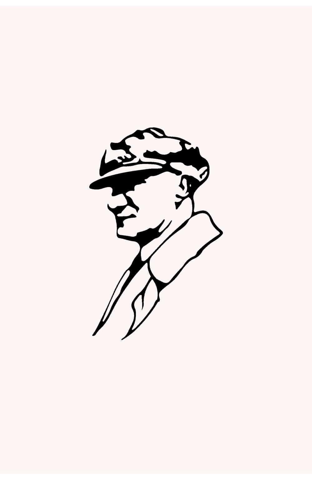 Tek çiviyle kolay kurulum - Türk Halkının Önderi metal tablo pratik montaj çözümü.