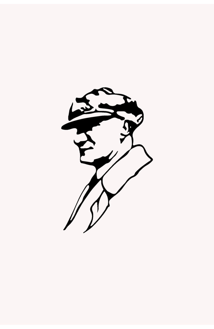 Tek çiviyle kolay kurulum - Türk Halkının Önderi metal tablo pratik montaj çözümü.