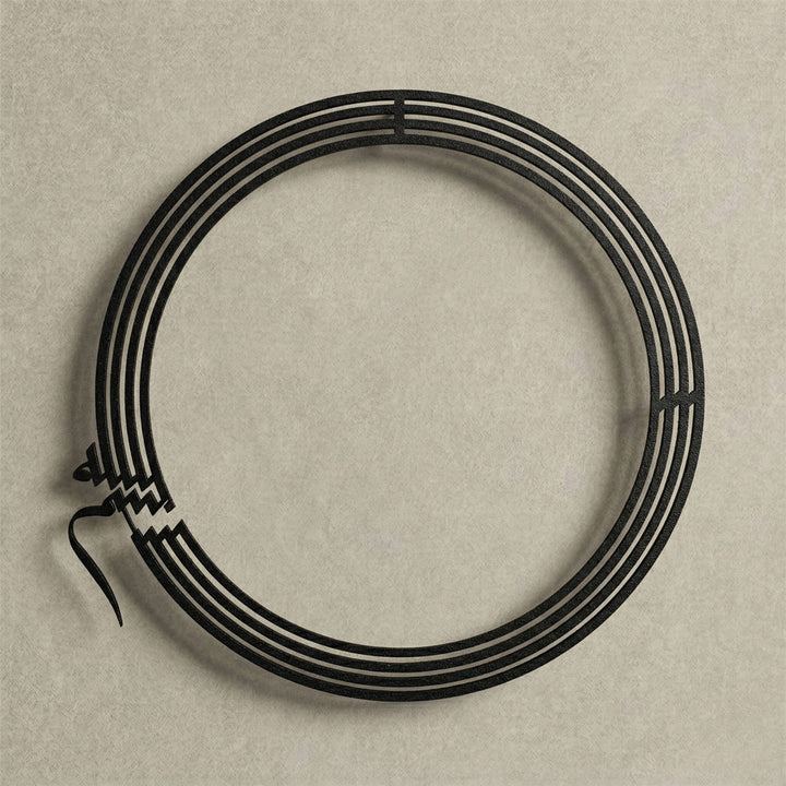 Her başlangıcın mührü: Besmele modern hat sanatı metal duvar tablosu.