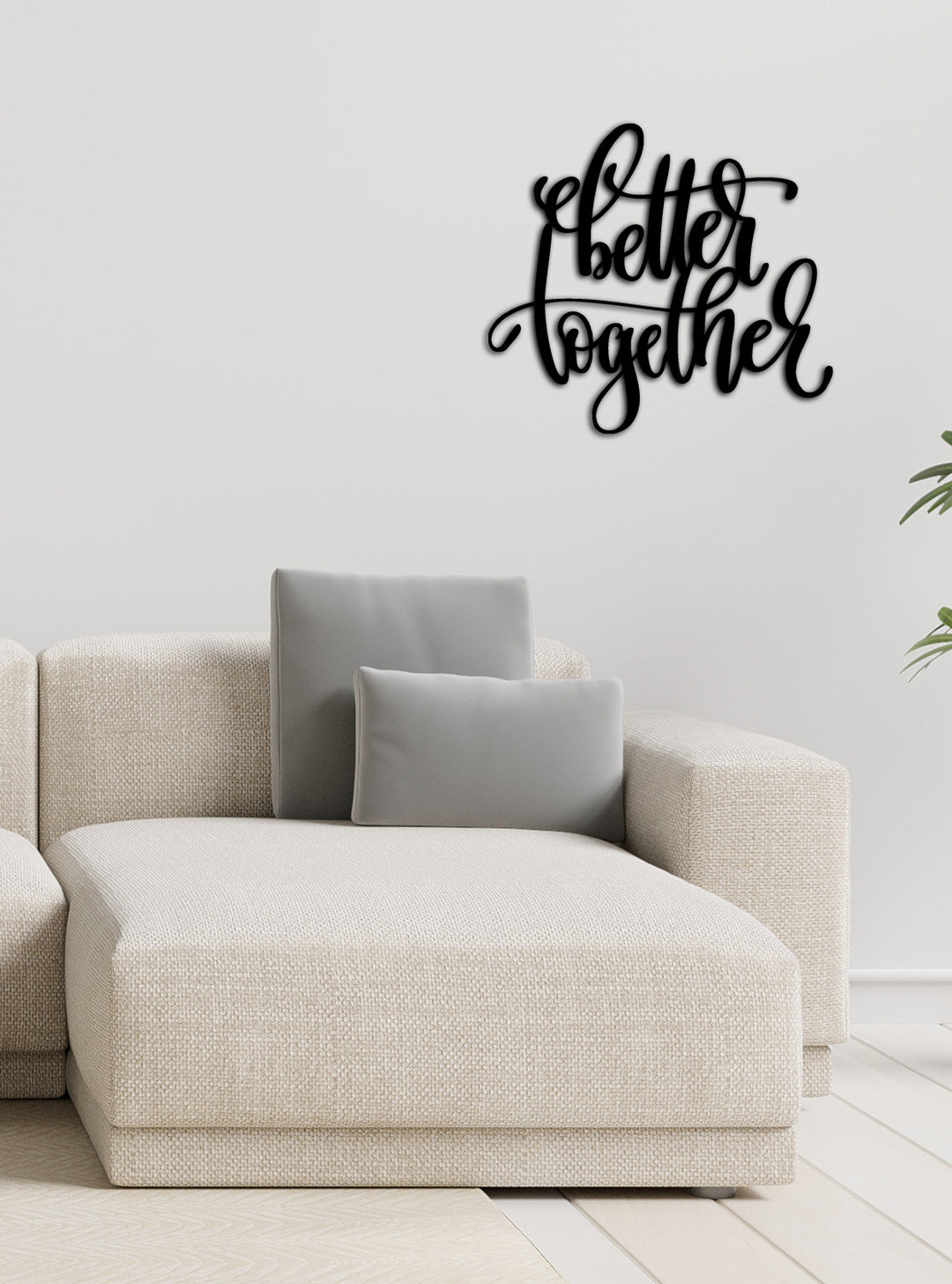 Better Together Art Sanatsal Modern Metal Duvar Panosu