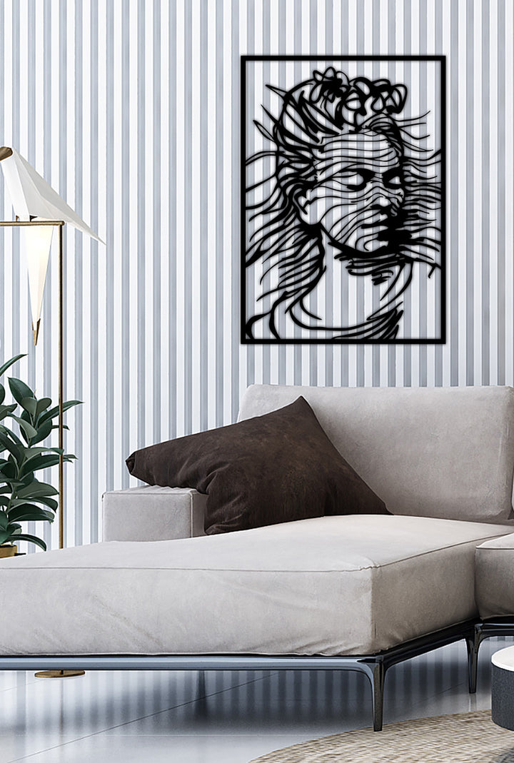 Bohem ve Eklektik Stil Evler İçin İkonik Frida Kahlo Metal Duvar Dekoru