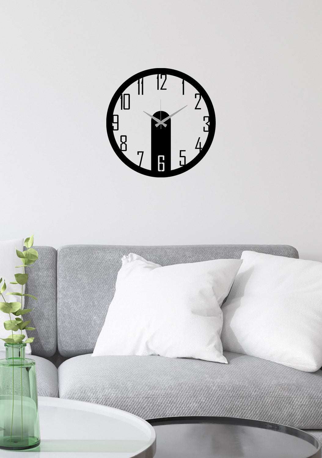 1.5mm Çelik Üzerine Mat Siyah Elektrostatik Toz Boya Romen Rakamı Detayı