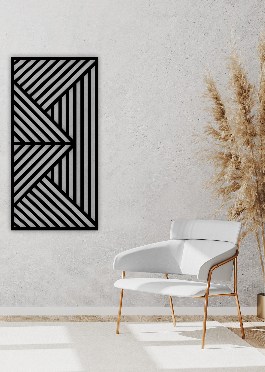 Continuum Minimalist Tek Çizgi Modern Metal Duvar Tablosu