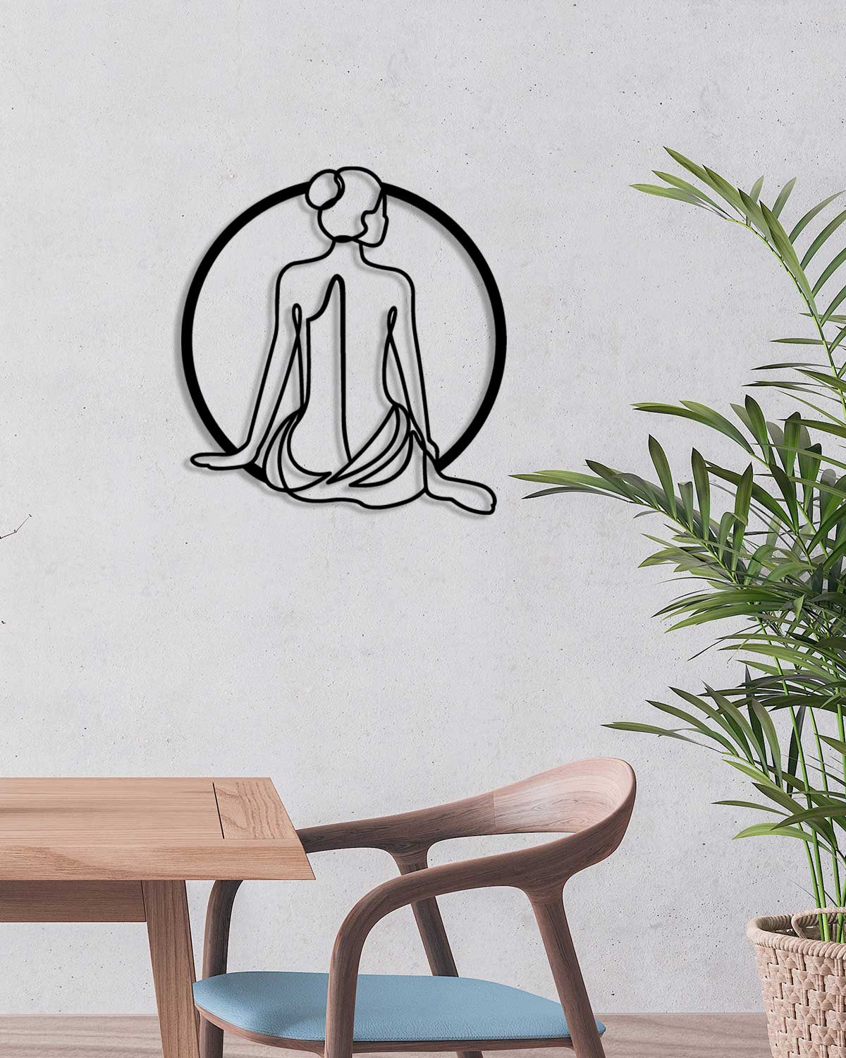 Modern Kadın Portresi Metal Duvar Tablosu - Duruş | Sanat Koleksiyonu - Artroya