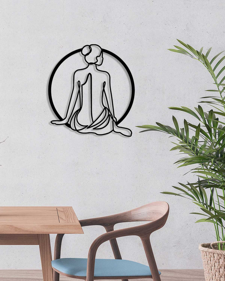 Modern Kadın Portresi Metal Duvar Tablosu - Duruş | Sanat Koleksiyonu - Artroya