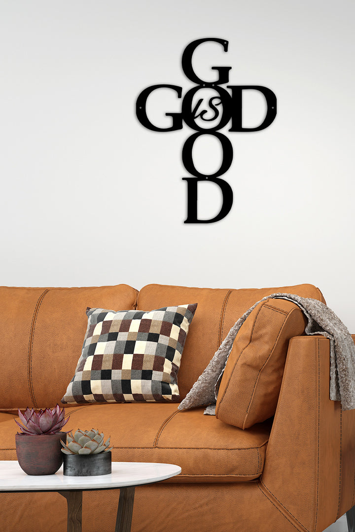 Fides Tek Parça 'God is Good' Modern Metal Tablo