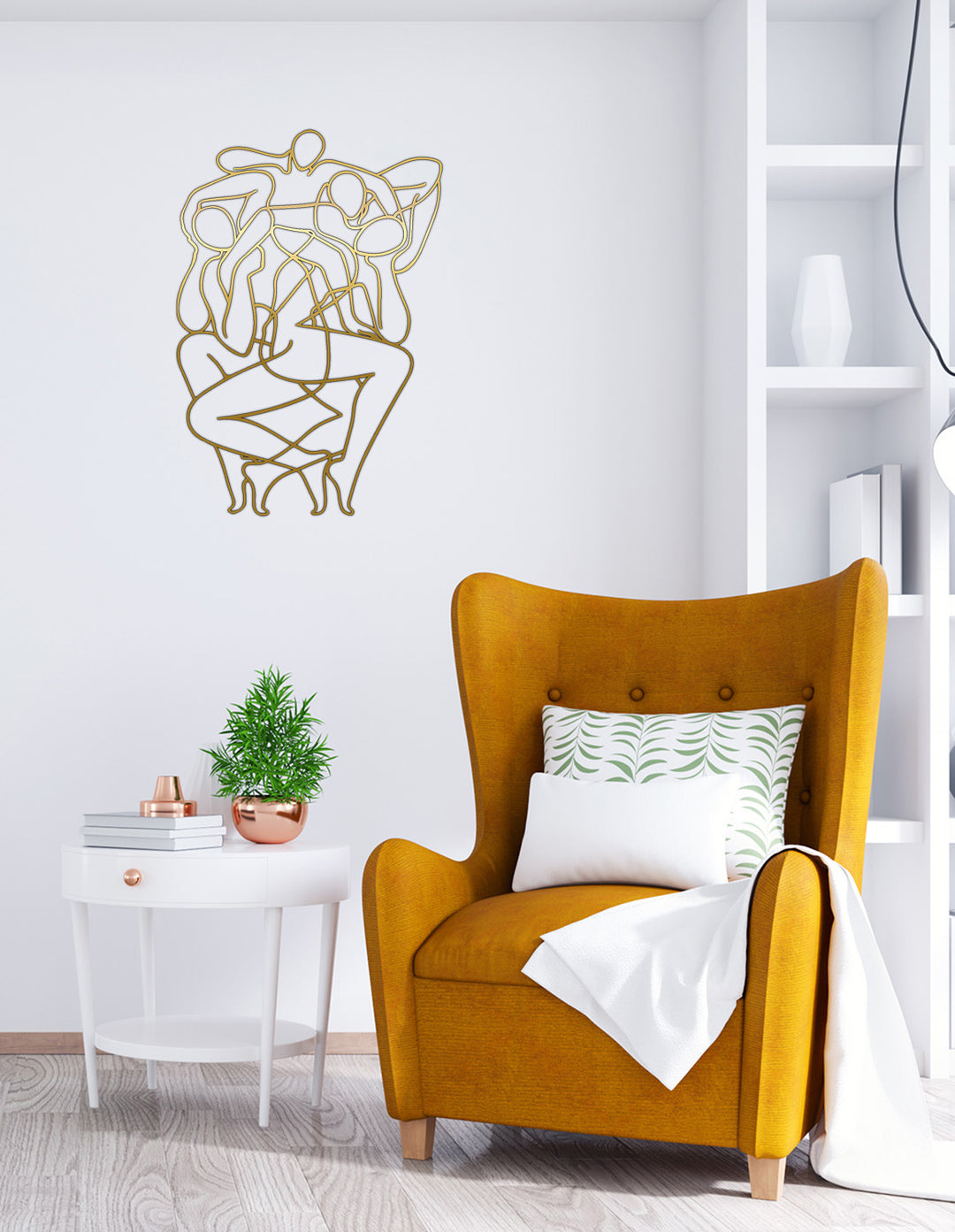 Gold Metal Tablo Işıltılı Yüzey Dokusu ve 3 Boyutlu Katmanlı Yapı İşçilik Detayı