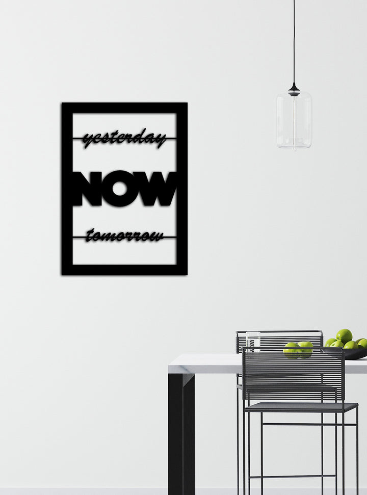 Instantia NOW Modern Tipografik Metal Duvar Panosu