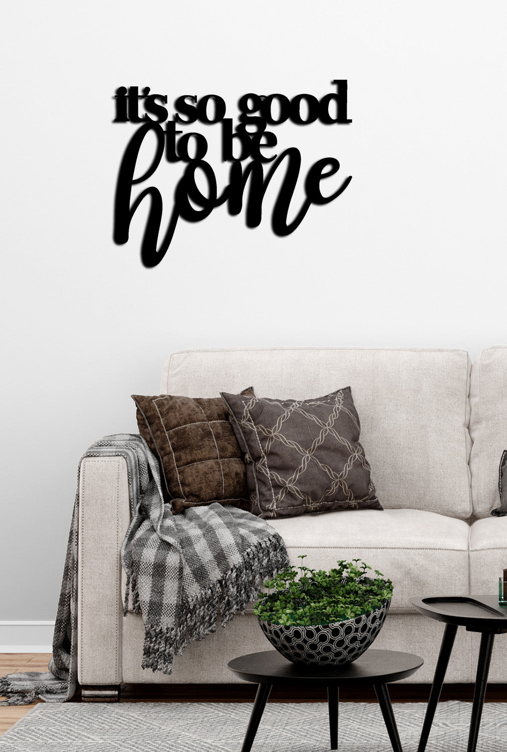 It's soo good to be home Sanatsal Modern Metal Duvar Panosu