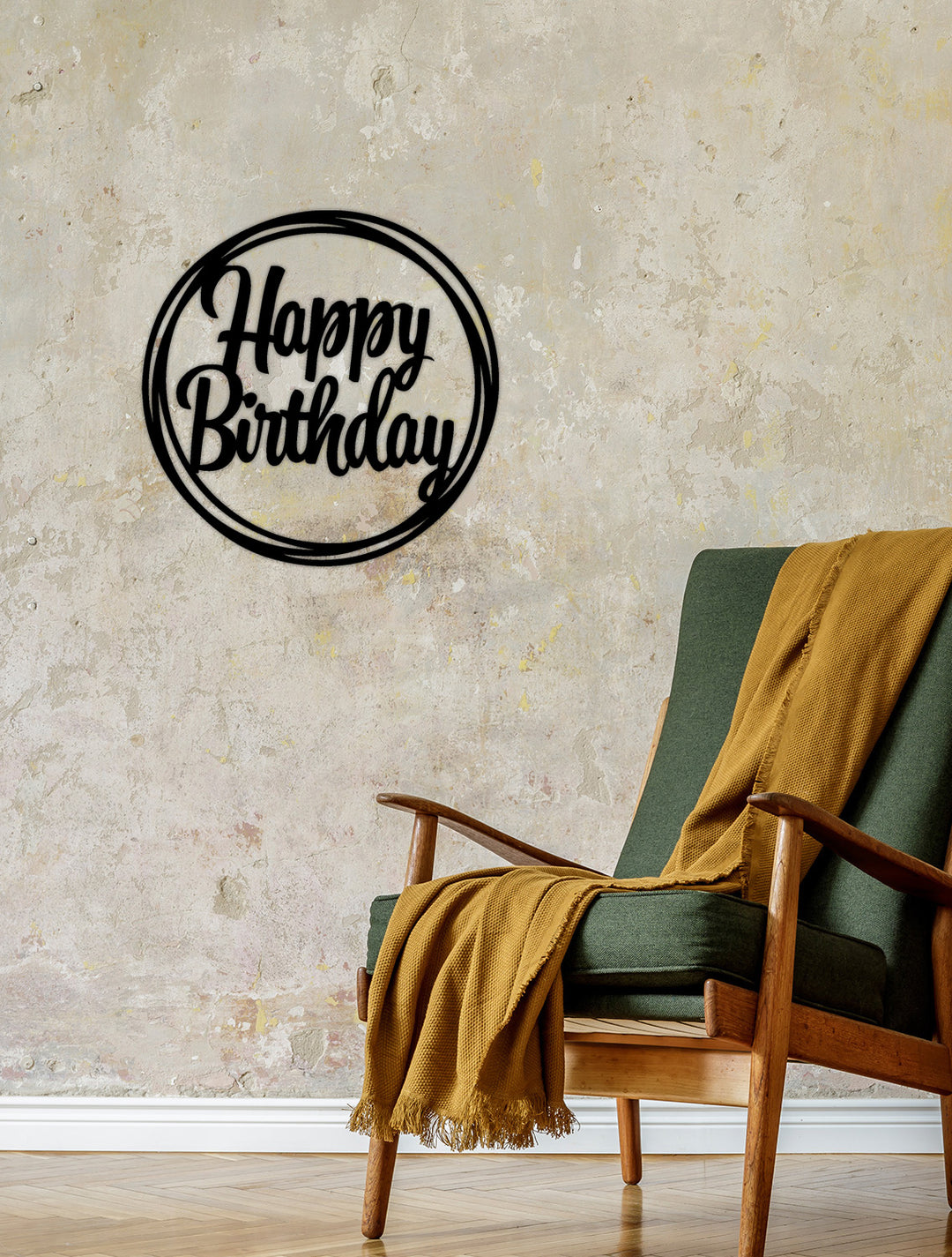 Jubilee Birthday Happy Birthday Modern Metal Pano