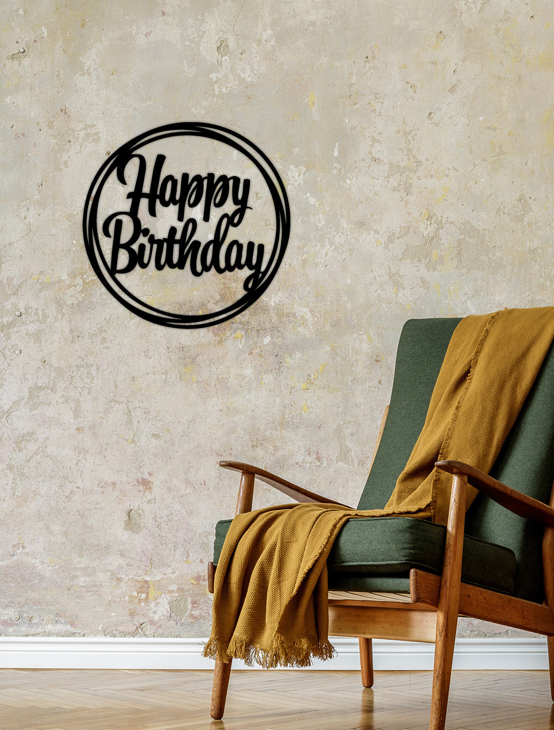 Jubilee Birthday Happy Birthday Modern Metal Pano