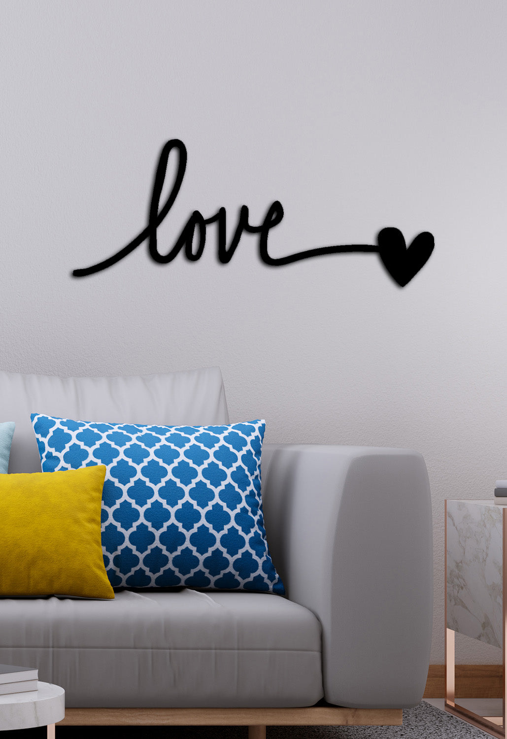 Lazer Kesim e Harfi Kalp Bitişi ve El Yazısı İşçilik Detayı