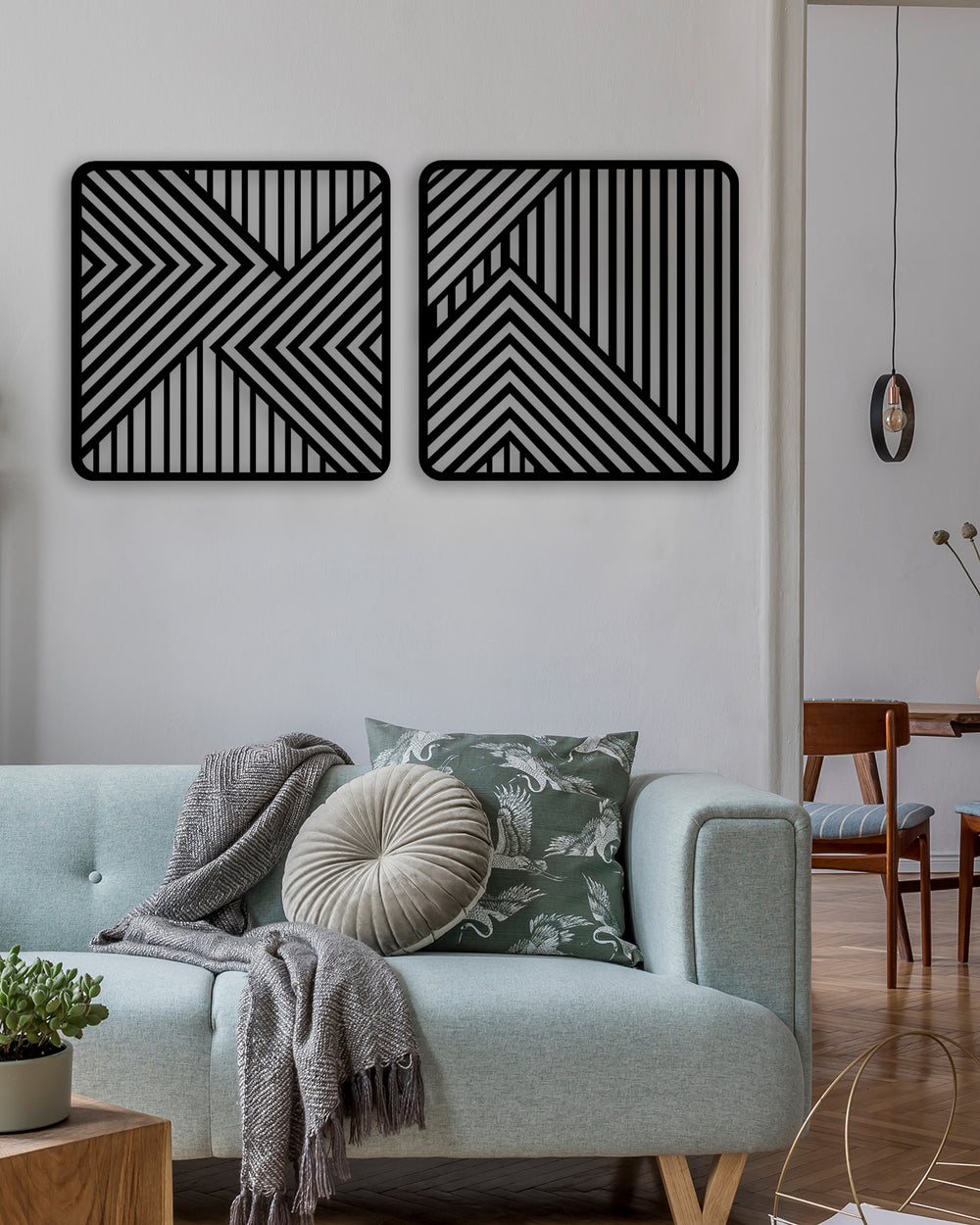 Lazer Kesim Geometrik Dağ Yamacı ve Hassas İşçilik Detayı