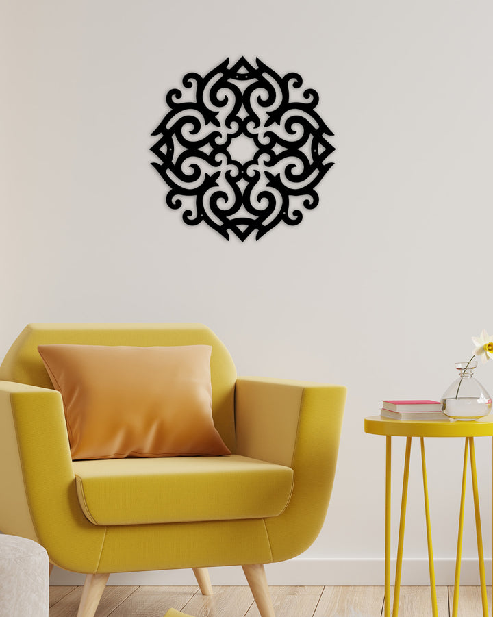 Lazer Kesim Kutsal Geometri Mandala Hassas İşçilik Detayı