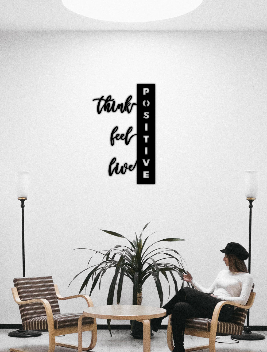 Lazer Kesim Positive Yazılı Metal Pano İşçilik Detayı