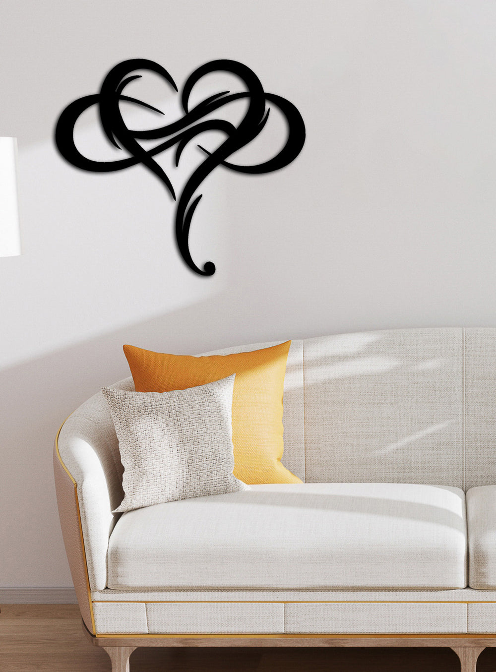 Lazer Kesim Sonsuzluk ve Kalp Formu İşçilik Detayı