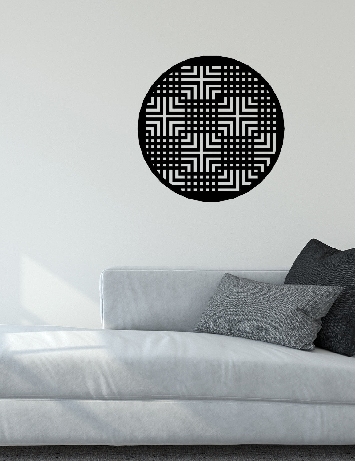 Rothko Grid Mat Siyah Metal Duvar Tablosu - Modern Geometrik Sanat