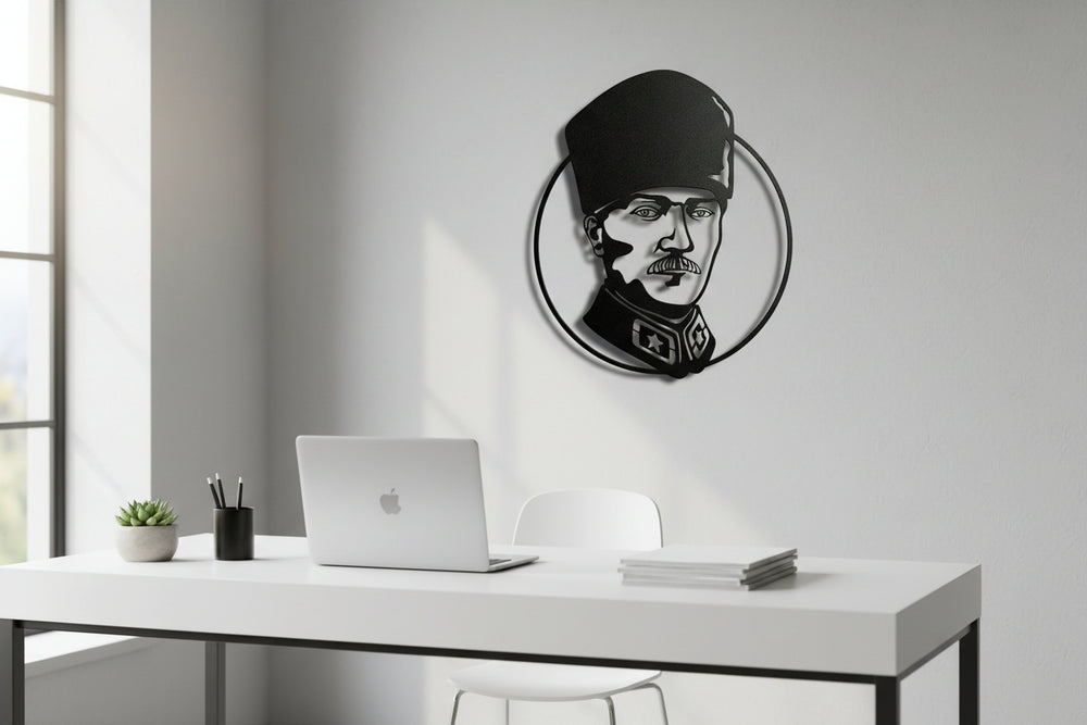 Metal Tatürk Duvar Tablosu