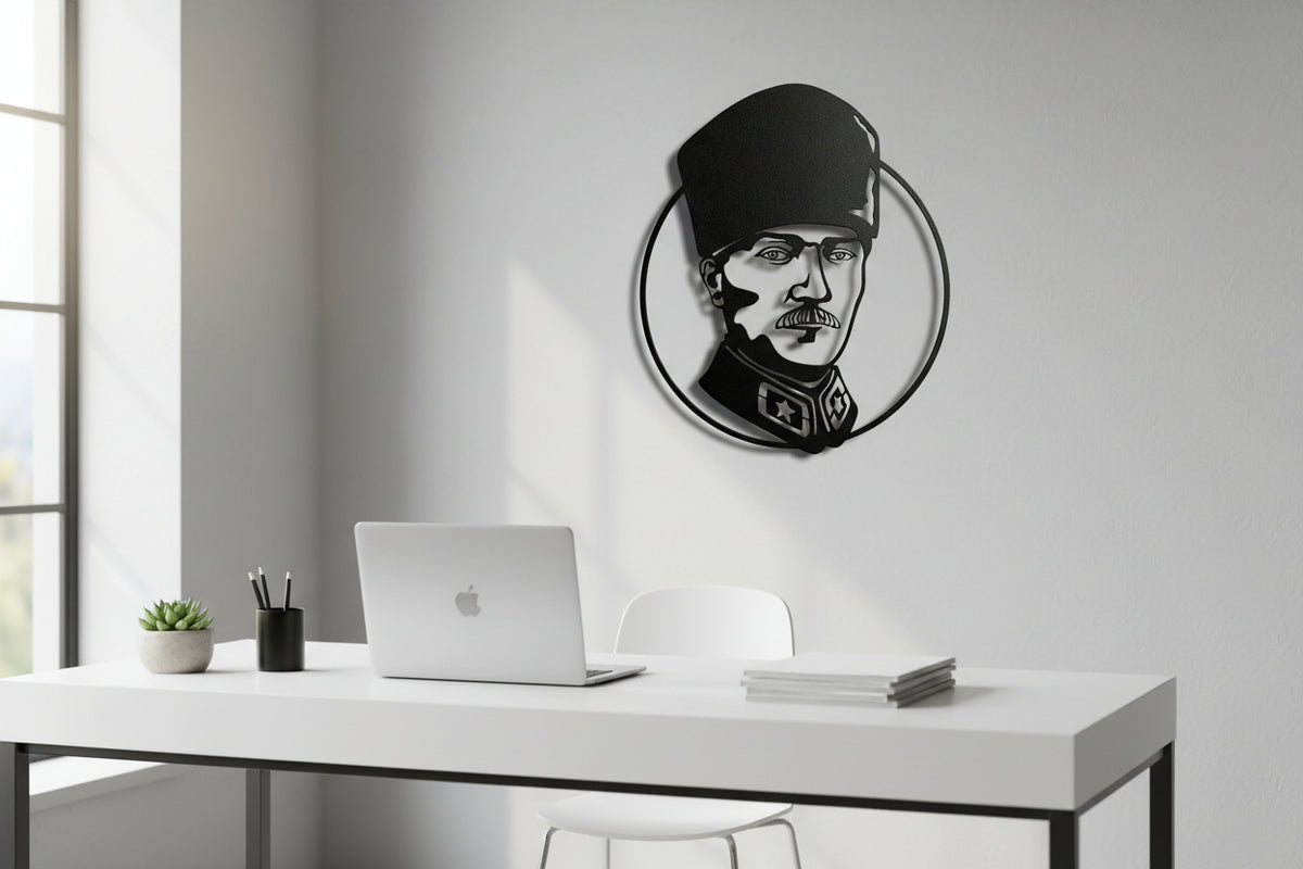 Metal Tatürk Duvar Tablosu