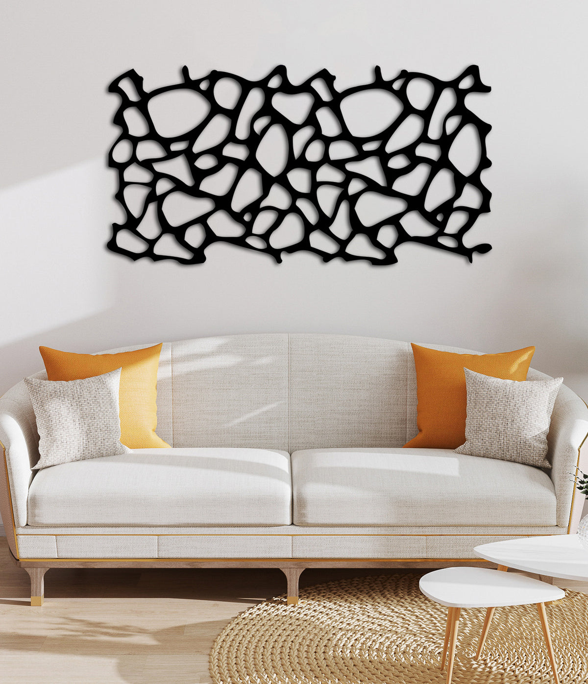 Mimari Tekstüre Boya Daireli Metal Tablo Yüzey Dokusu