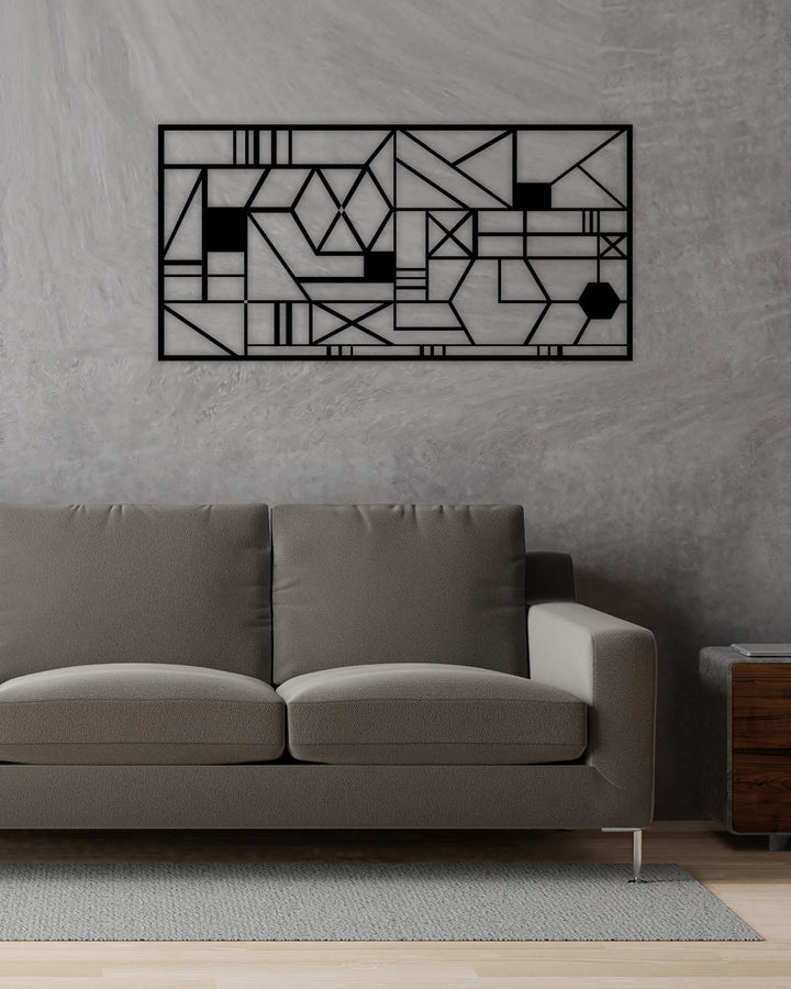 Mimari Tekstüre Boya Dişli Detaylı Metal Tablo Yüzey Dokusu