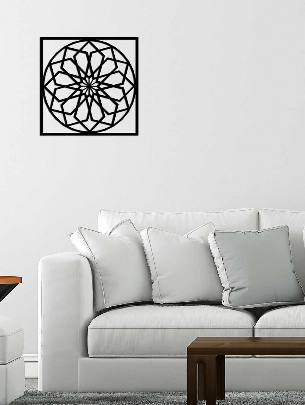 Mimari Tekstüre Boya Geometrik Botanik Metal Tablo Dokusu