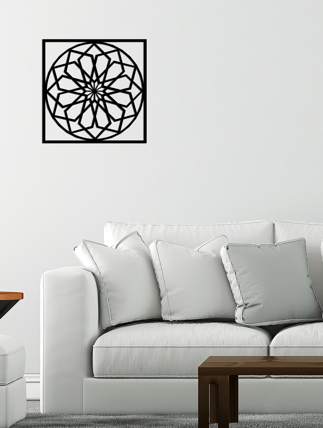 Mimari Tekstüre Boya Geometrik Botanik Metal Tablo Dokusu